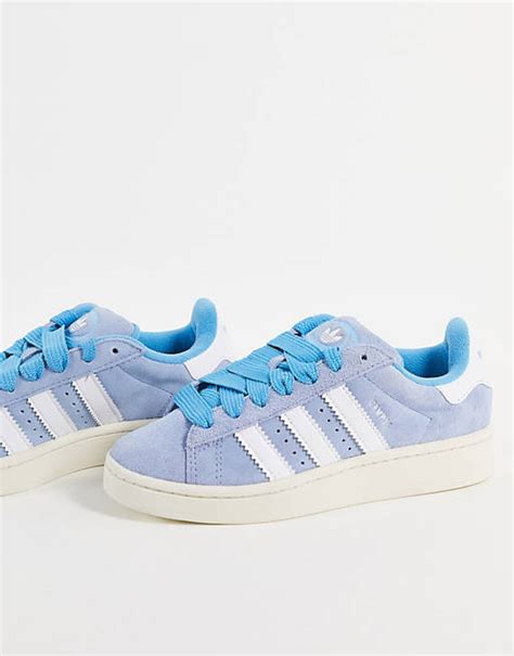 light blue adidas campus